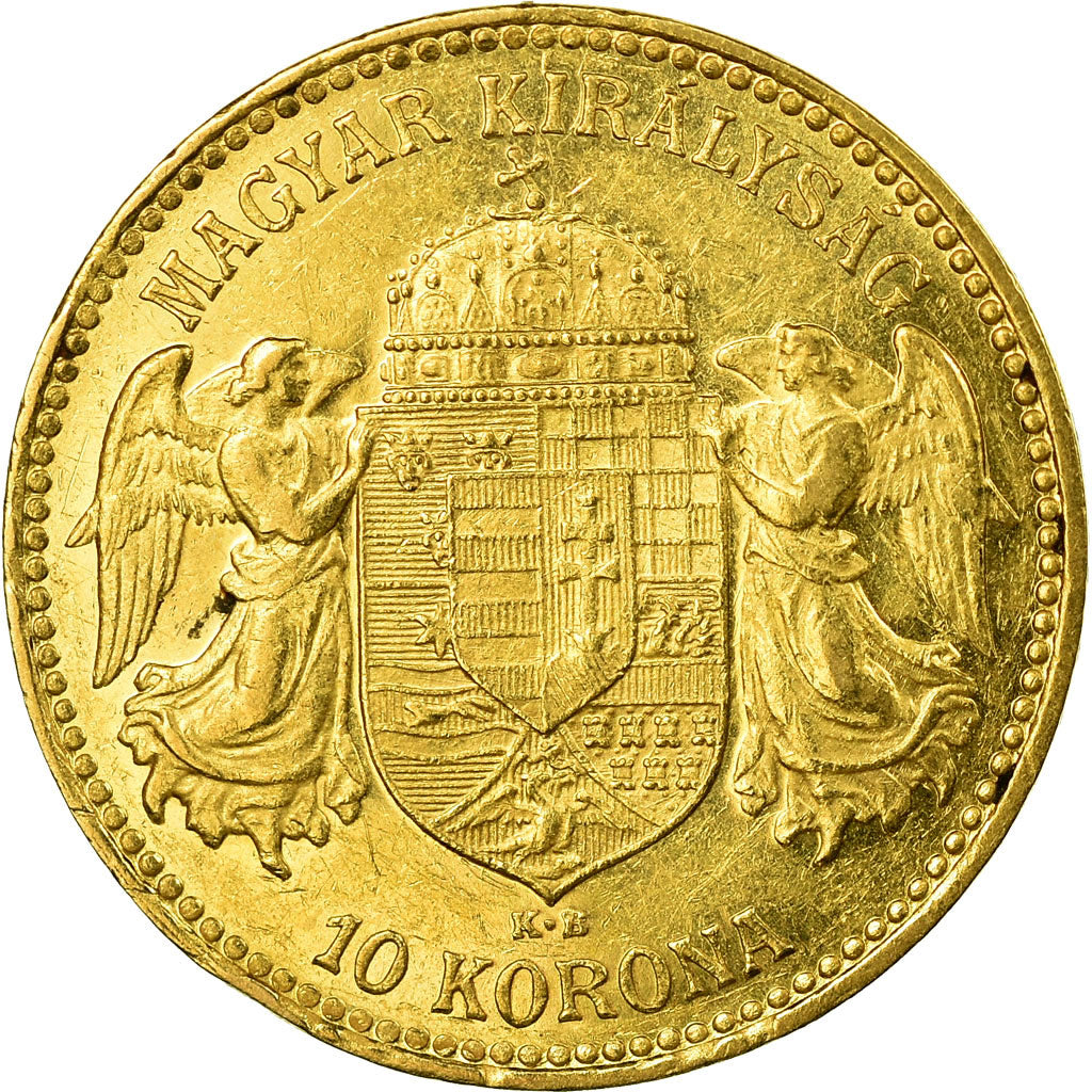 Münze, Ungarn, Franz Joseph I, 10 Korona, 1910, Kormoczbanya, VZ, Gold, KM:485