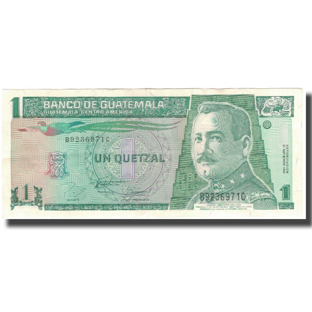 Banknote, Guatemala, 1 Quetzal, 1994-09-27, KM:90, AU(55-58)