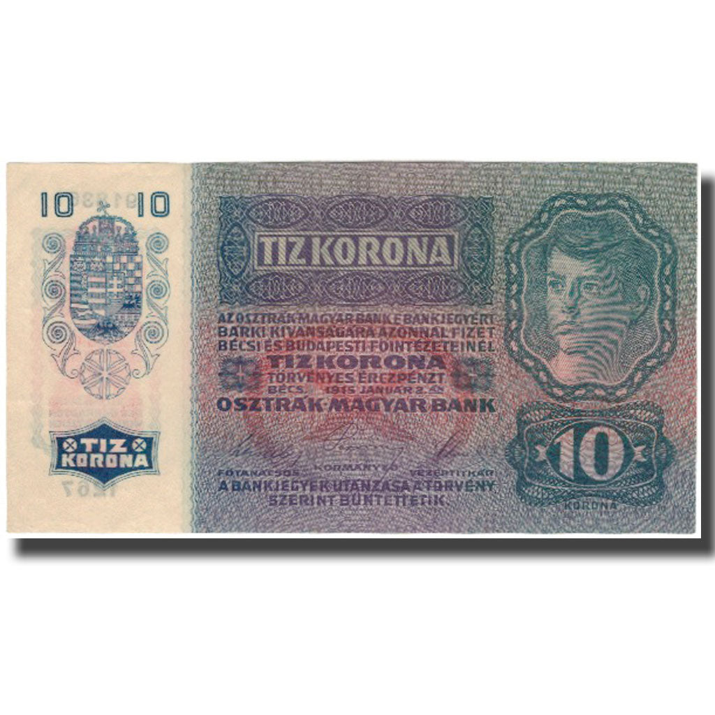 Billete, 10 Kronen, 1915, Austria, KM:51a, UNC