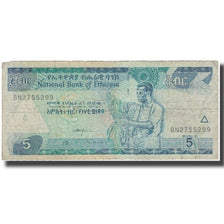 Banknote, Ethiopia, 5 Birr, KM:47d, VG(8-10)