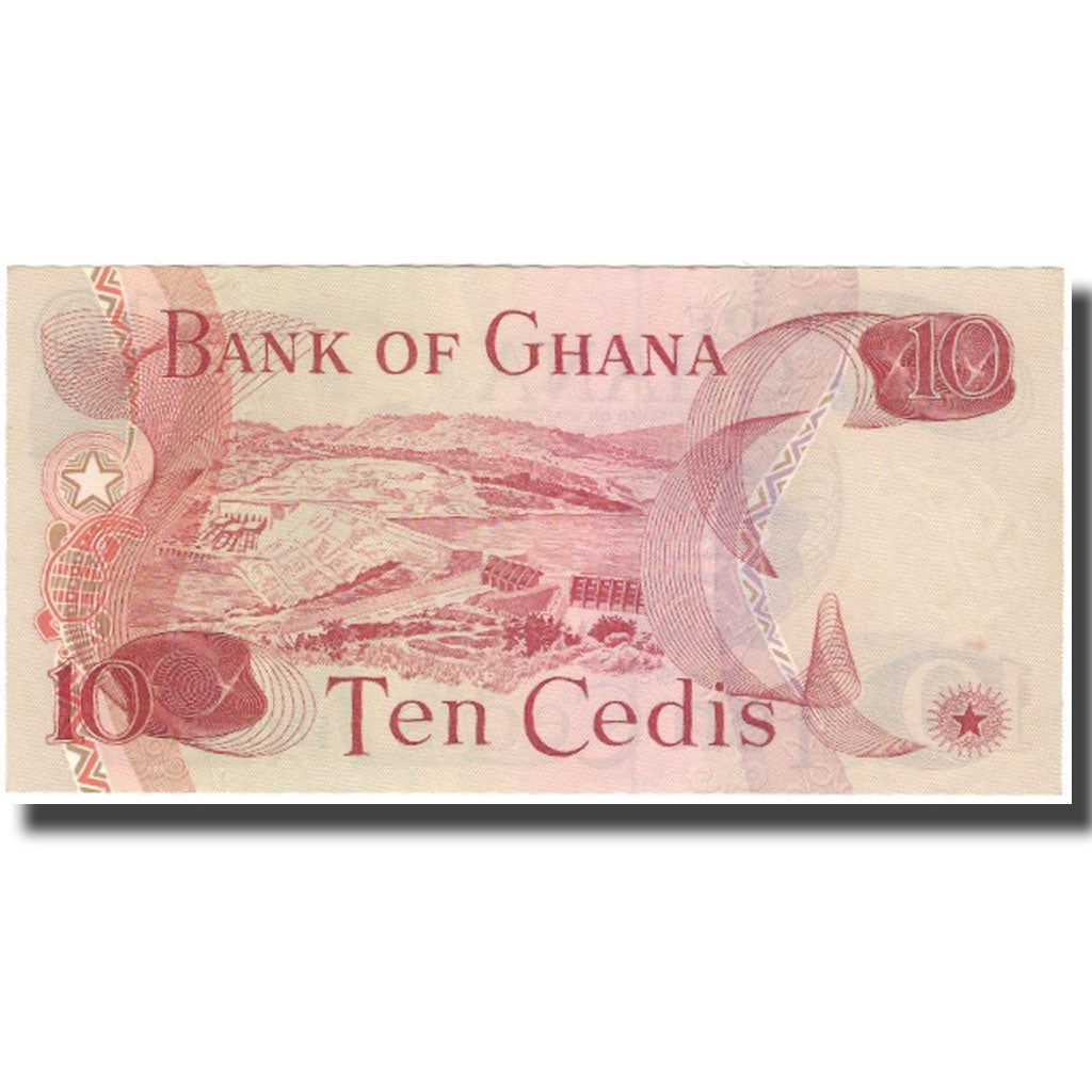Banconote, Ghana, 10 Cedis, 1978-01-02, KM:16f, BB+