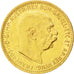 AUSTRIA, 10 Corona, 1910, KM #2816, AU(55-58), Gold, 19, 3.37