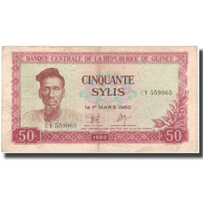 Banknote, Guinea, 50 Sylis, 1980, KM:25a, VF(20-25)