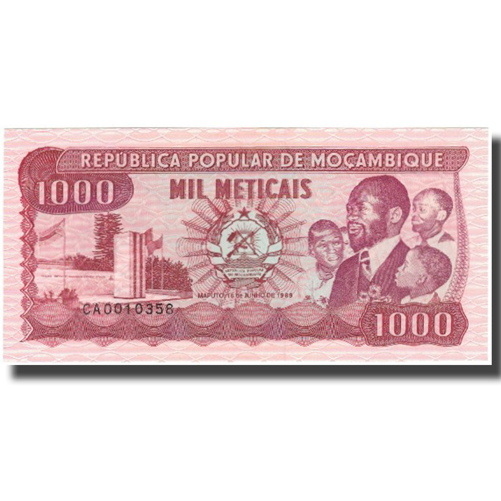 Banknote, Mozambique, 1000 Meticais, 1989-06-16, KM:132c, UNC(65-70)