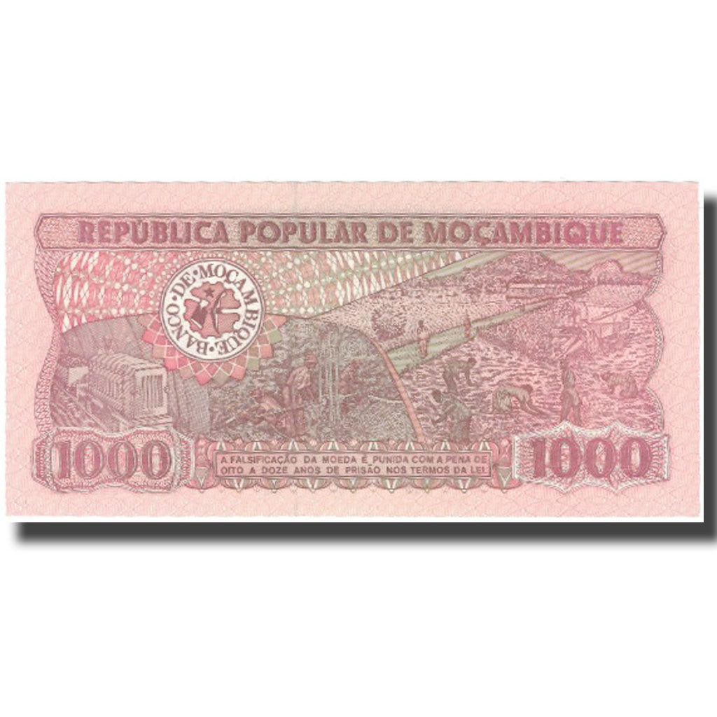 Banknote, Mozambique, 1000 Meticais, 1989-06-16, KM:132c, UNC(65-70)