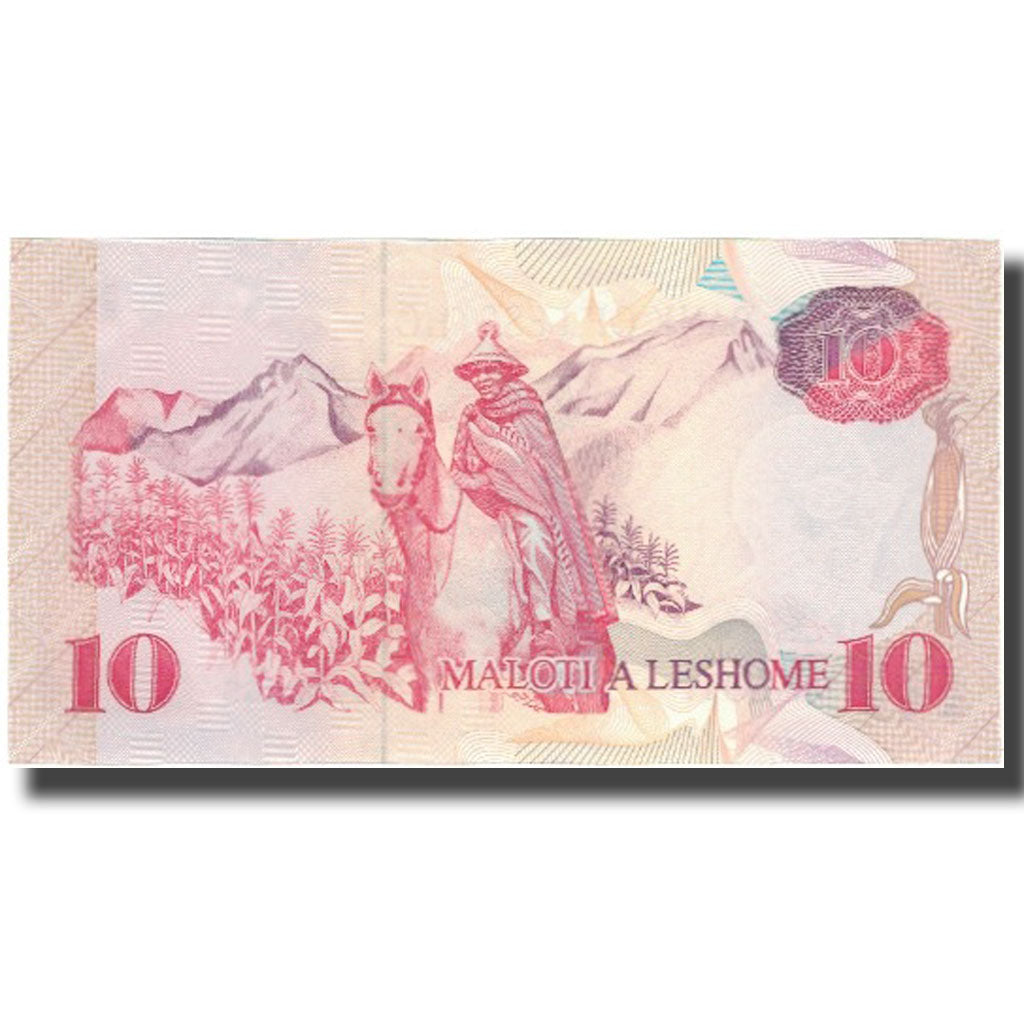 Biljet, Lesotho, 10 Maloti, 1990, KM:11a, NIEUW