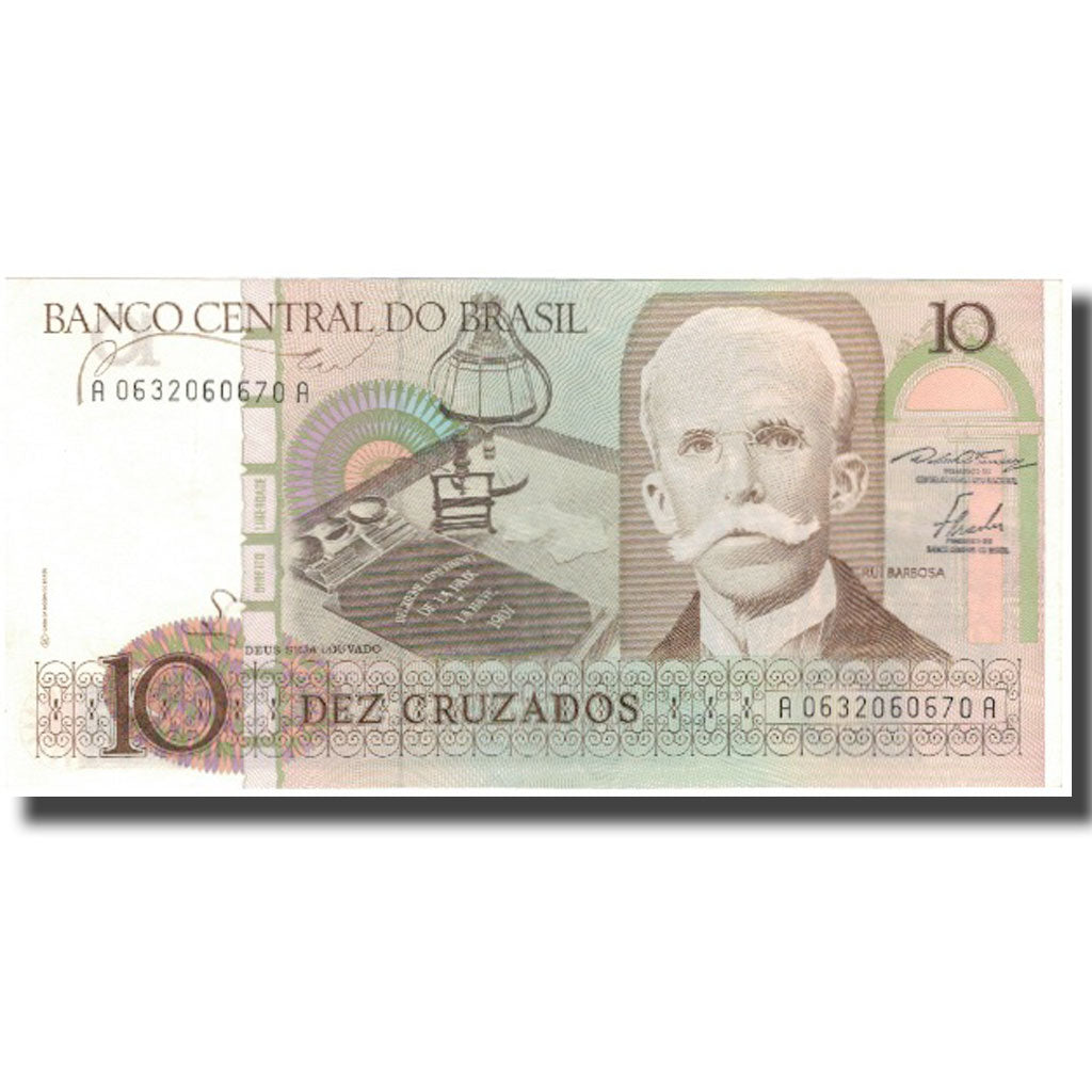 Banconote, Brasile, 10 Cruzados, KM:209a, SPL