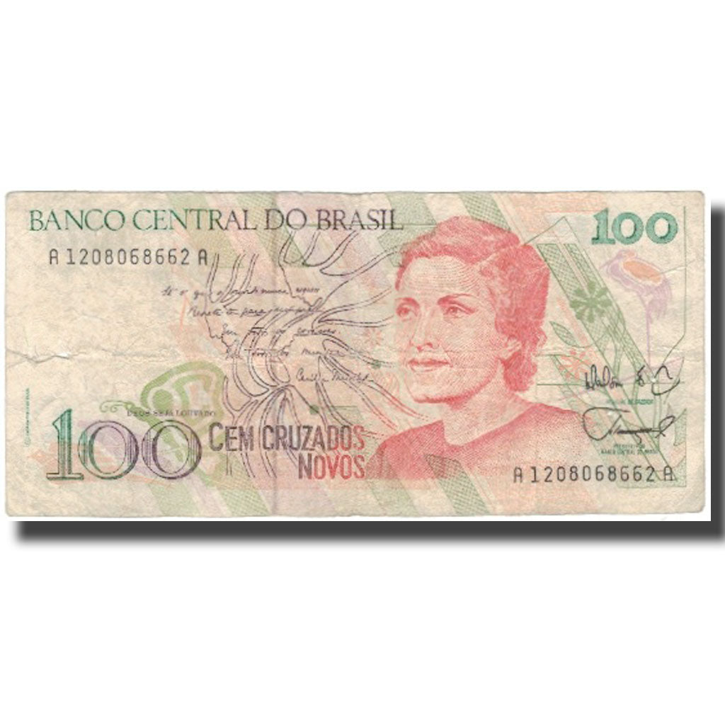 Geldschein, Brasilien, 100 Cruzados Novos, KM:220a, SGE+