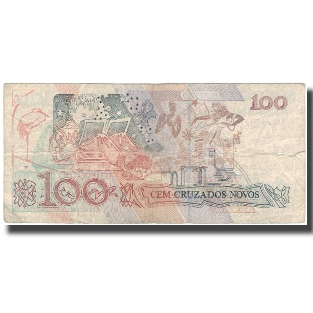 Geldschein, Brasilien, 100 Cruzados Novos, KM:220a, SGE+
