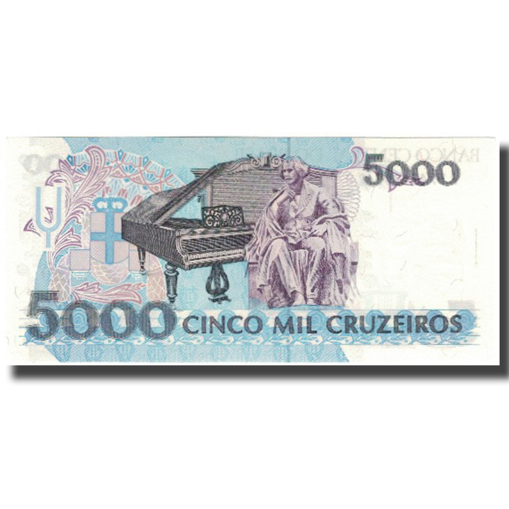 Banconote, Brasile, 5000 Cruzeiros, KM:232c, FDS