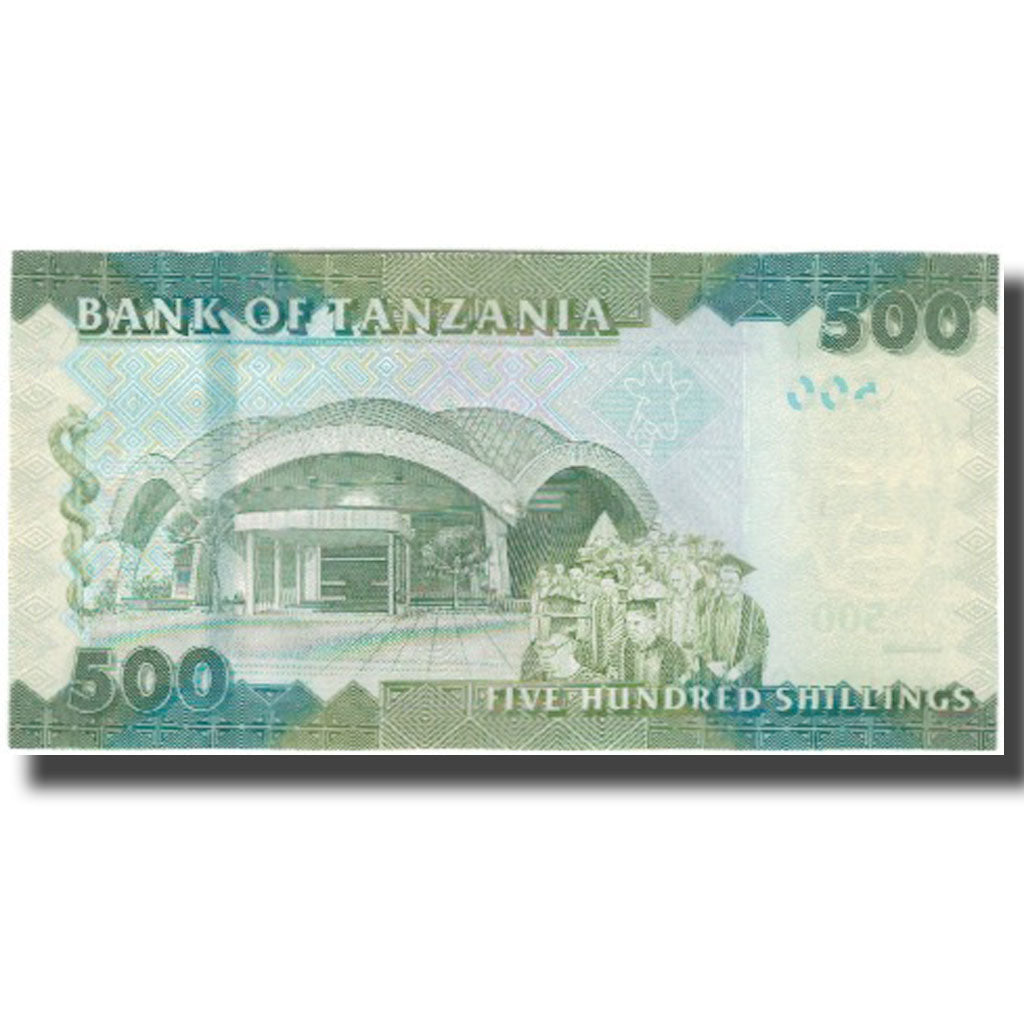 Biljet, Tanzania, 500 Shilingi, KM:40, NIEUW