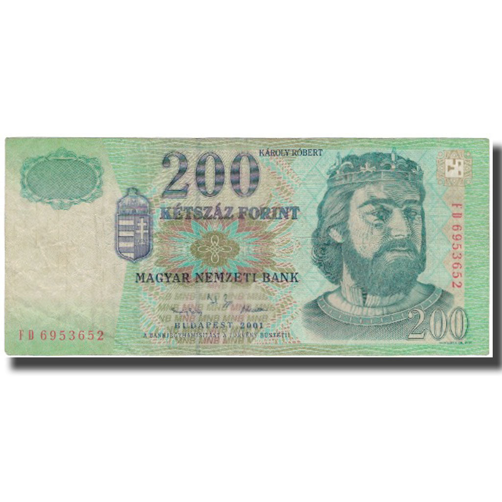 Banknote, Hungary, 200 Forint, 2001, KM:187a, VF(20-25)