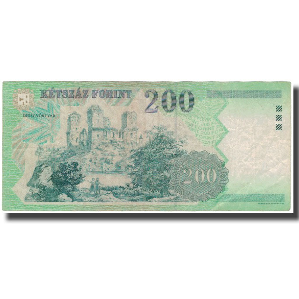 Banknote, Hungary, 200 Forint, 2001, KM:187a, VF(20-25)
