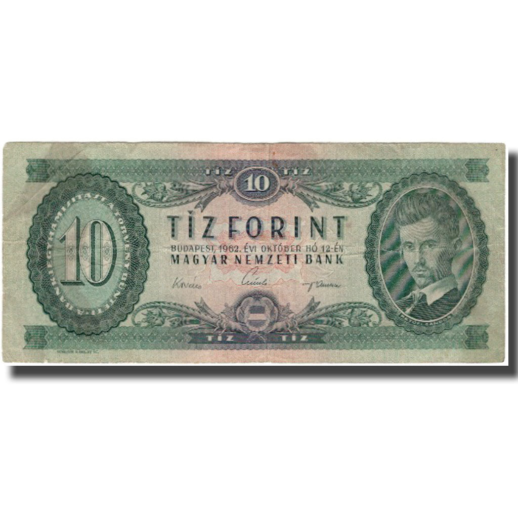 Banknote, Hungary, 10 Forint, 1962-10-12, KM:168c, VF(20-25)