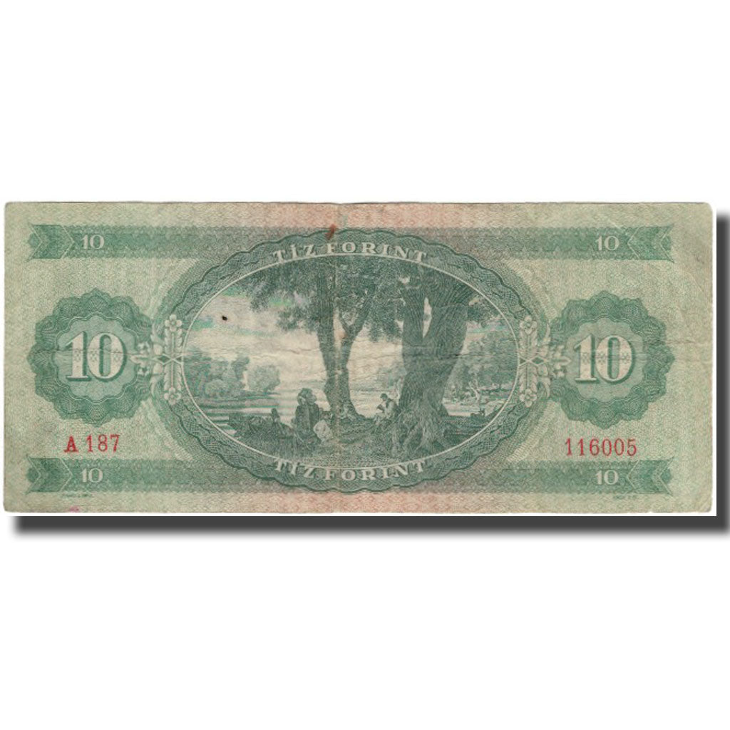 Banknote, Hungary, 10 Forint, 1962-10-12, KM:168c, VF(20-25)