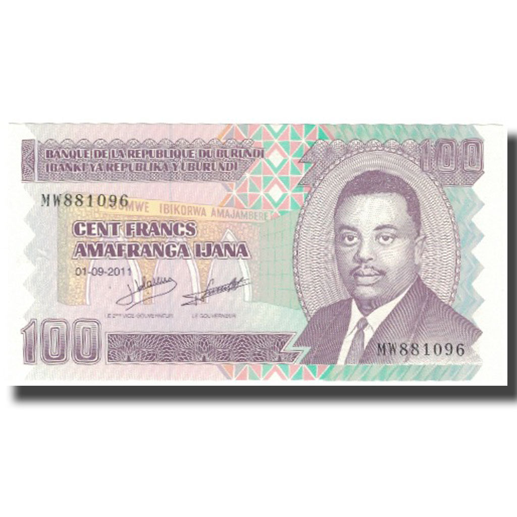 Banconote, Burundi, 100 Francs, 2011-09-01, KM:44b, FDS