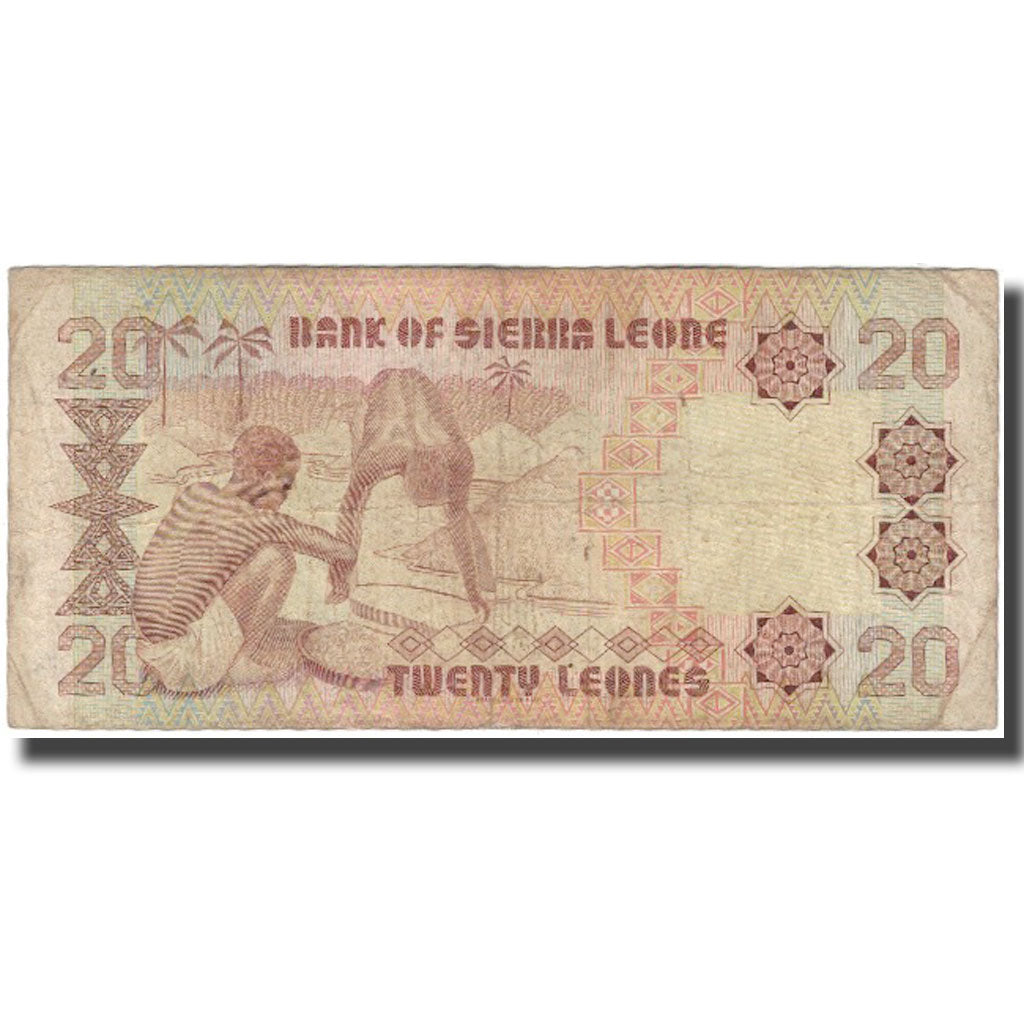 Banknote, Sierra Leone, 20 Leones, 1984-08-24, KM:14b, VG(8-10)