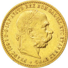 AUSTRIA, 10 Corona, 1906, KM #2805, AU(55-58), Gold, 19, 3.37