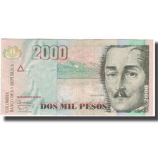 Banknote, Colombia, 2000 Pesos, 2013-08-28, KM:457a, VF(30-35)