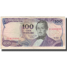 Banknote, Colombia, 100 Pesos Oro, 1980-01-01, KM:418b, VF(20-25)