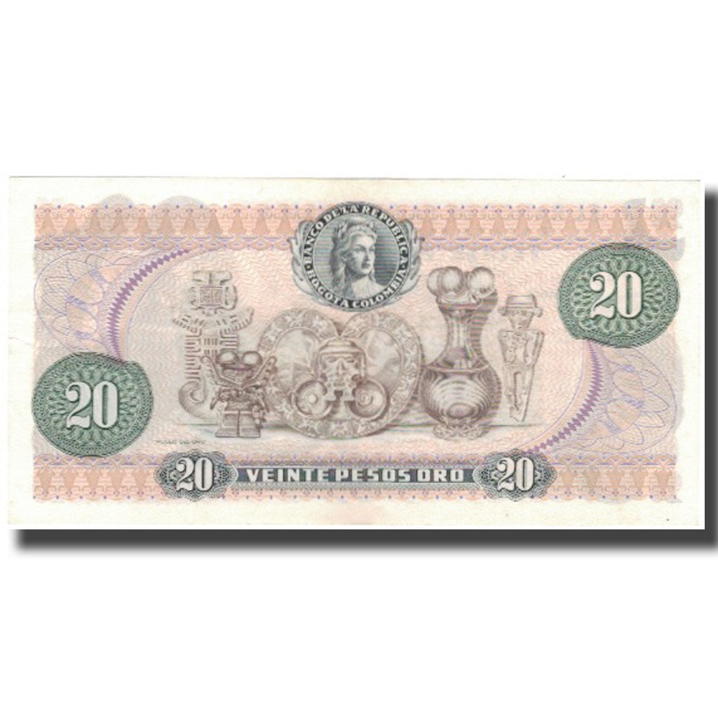 Banknote, Colombia, 20 Pesos Oro, 1983-01-01, KM:409d, AU(55-58)