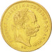 HUNGARY, 4 Forint 10 Francs, 1875, Kormoczbanya, KM #454.2, EF(40-45), Gold,...