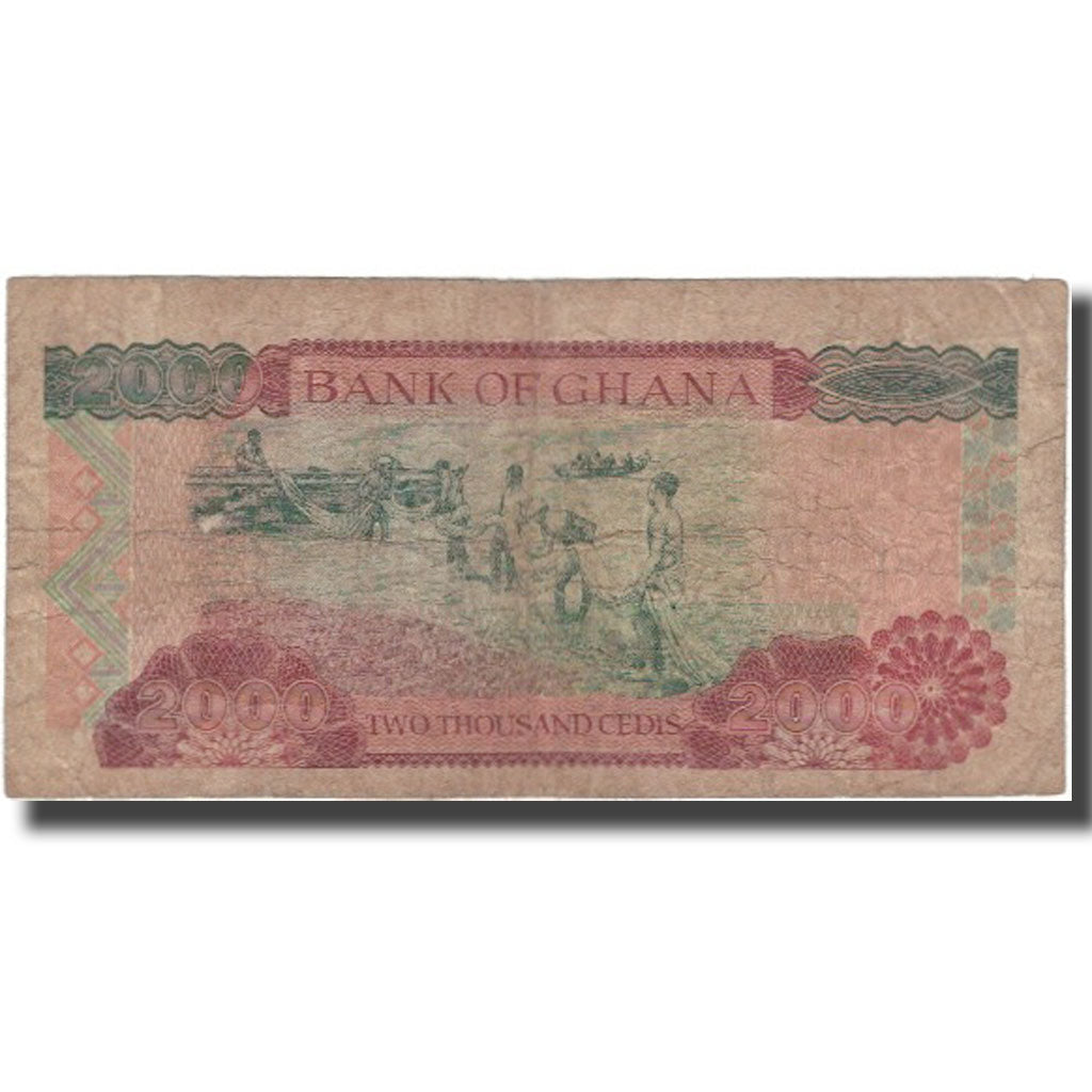 Banconote, Ghana, 2000 Cedis, 2001-10-22, KM:33f, B
