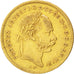 HUNGARY, 4 Forint 10 Francs, 1875, Kormoczbanya, KM #454.2, EF(40-45), Gold,...