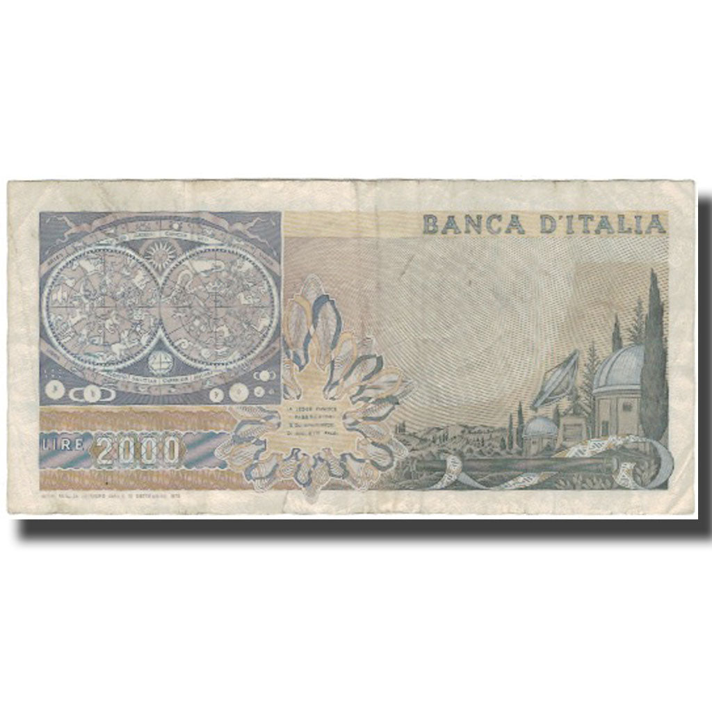 Biljet, Italië, 2000 Lire, KM:103c, B