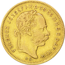 Ungheria, Franz Joseph I, 4 Forint 10 Francs, 1877, Kormoczbanya, BB, Oro, KM...