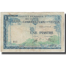 Banknote, FRENCH INDO-CHINA, 1 Piastre = 1 Dong, KM:105, VG(8-10)