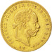 HUNGARY, 4 Forint 10 Francs, 1884, Kremnitz, KM #466, AU(50-53), Gold, 3.19