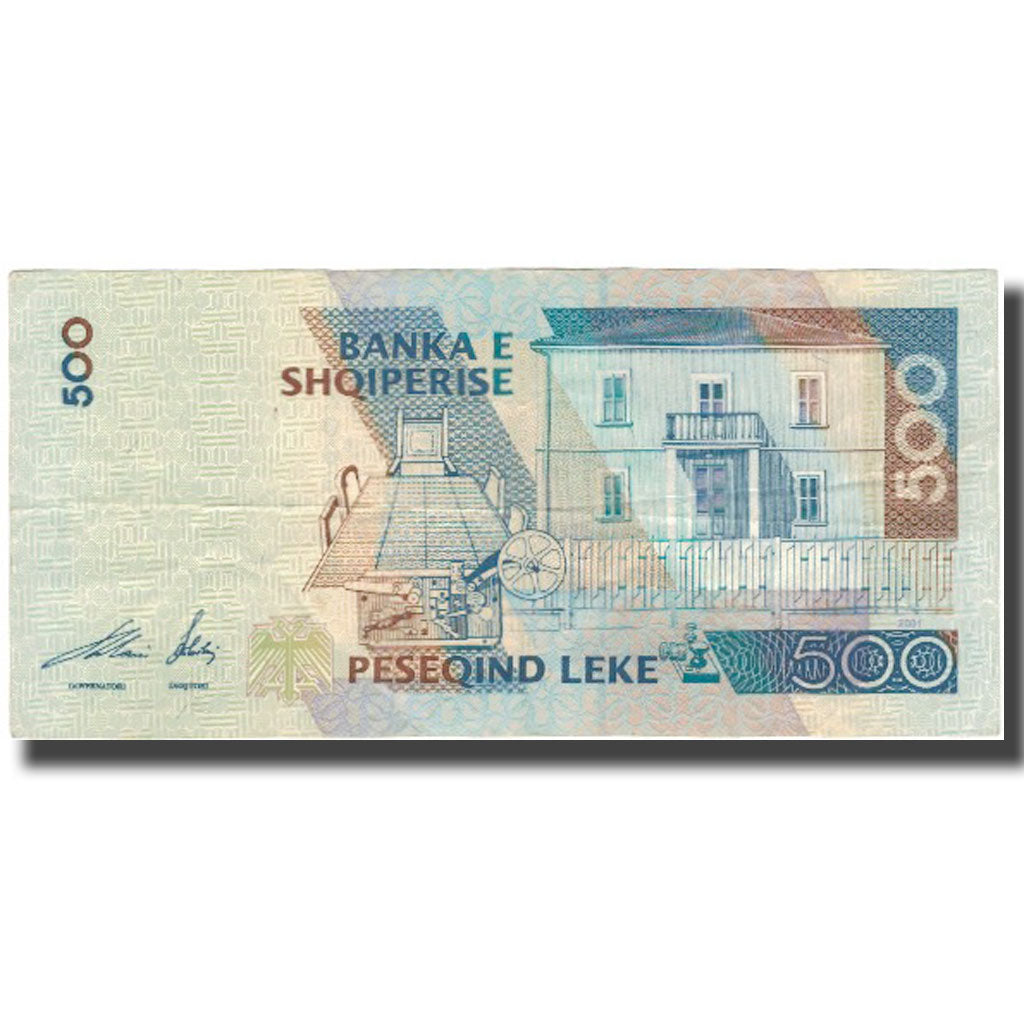 Billete, 500 Lekë, 2001, Albania, KM:64a, MBC
