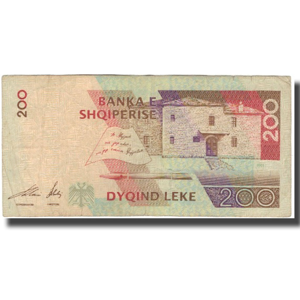 Banknote, Albania, 200 Lekë, 2001, KM:63a, VF(20-25)