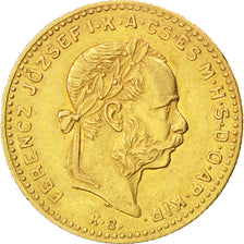 Ungheria, Franz Joseph I, 4 Forint 10 Francs, 1885, Kremnitz, BB+, Oro, KM:466