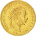 Ungheria, Franz Joseph I, 4 Forint 10 Francs, 1885, Kremnitz, BB+, Oro, KM:466