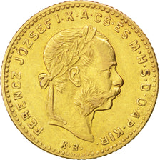Ungheria, Franz Joseph I, 4 Forint 10 Francs, 1888, Kremnitz, BB+, Oro, KM:466