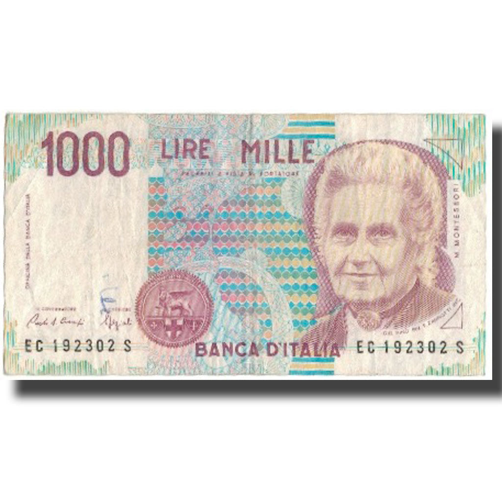 Billete, 1000 Lire, Italia, KM:114a, BC