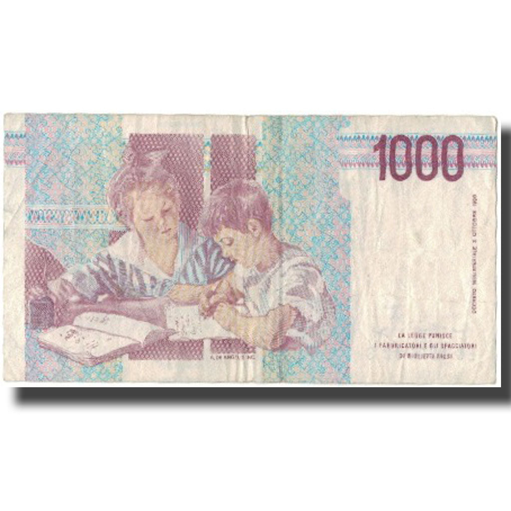 Billete, 1000 Lire, Italia, KM:114a, BC