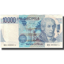 Banknote, Italy, 10,000 Lire, KM:112c, AU(50-53)