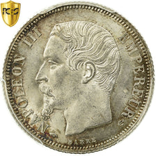 Moneda, Francia, Napoleon III, Napoléon III, Franc, 1855, Paris, PCGS, MS64