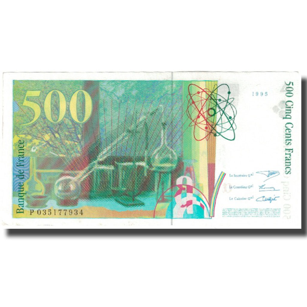 Frankreich, 500 Francs, Pierre et Marie Curie, 1995, VZ, Fayette:76.2, KM:160a