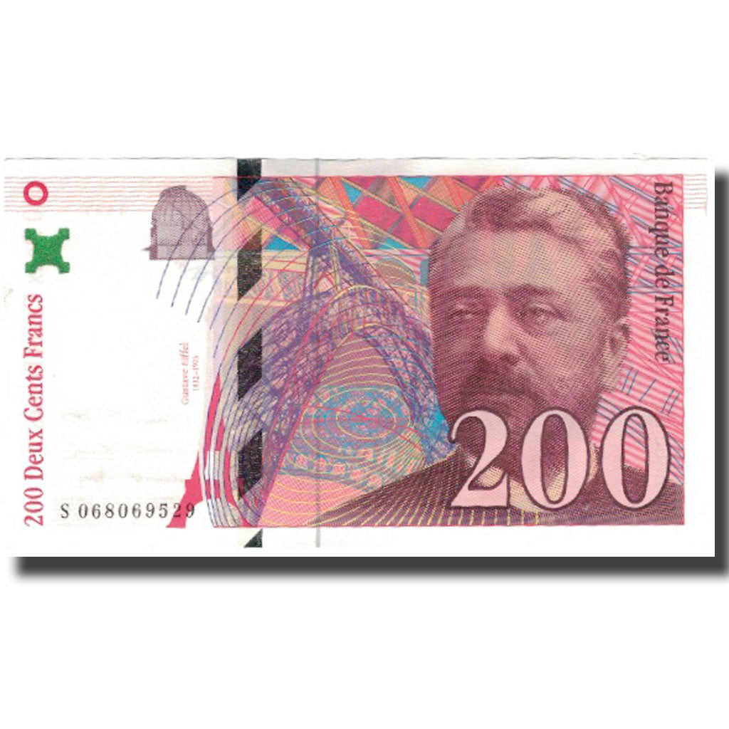 France, 200 Francs, Eiffel, 1997, UNC(60-62), Fayette:75.4b, KM:159b