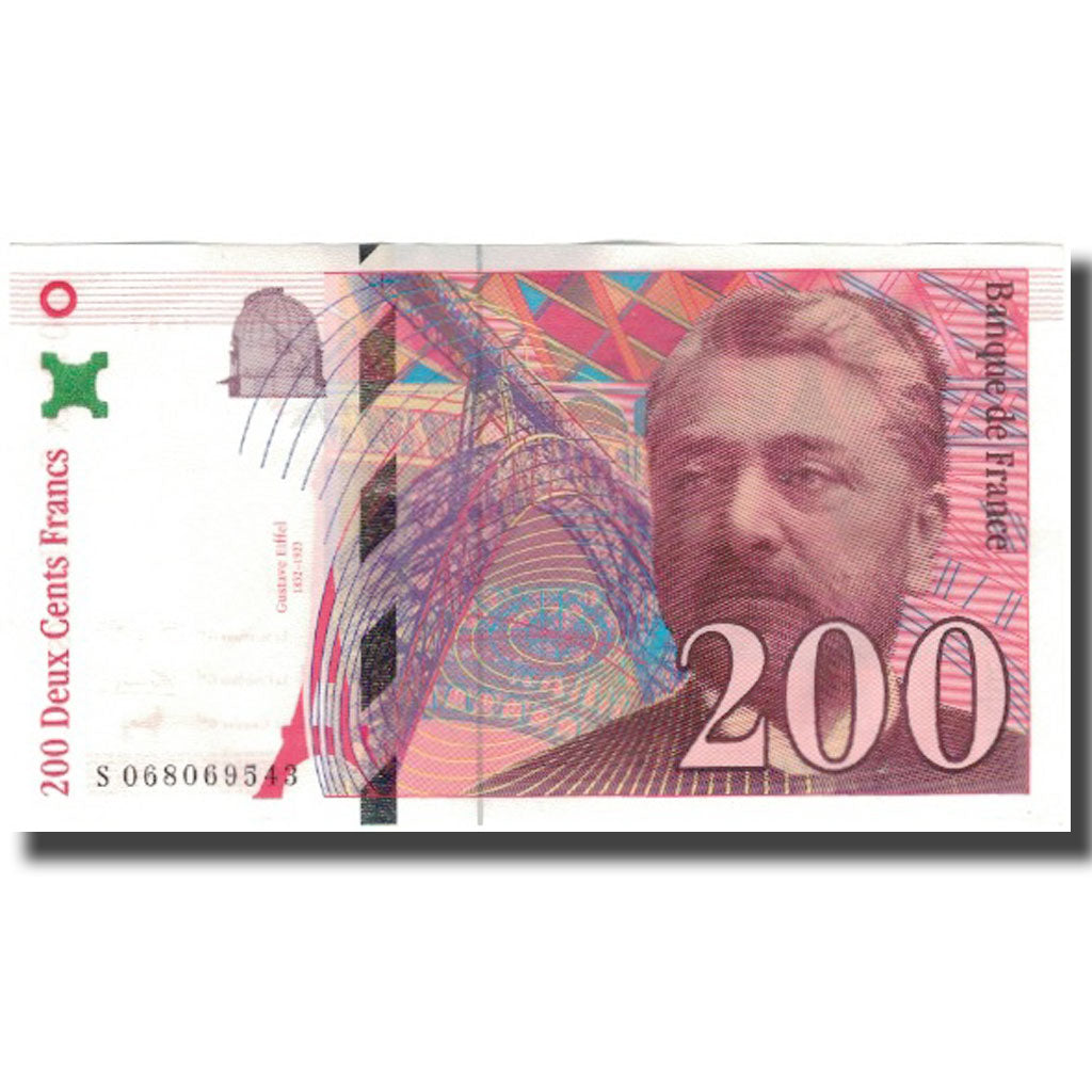 France, 200 Francs, Eiffel, 1997, UNC(60-62), Fayette:75.4b, KM:159b