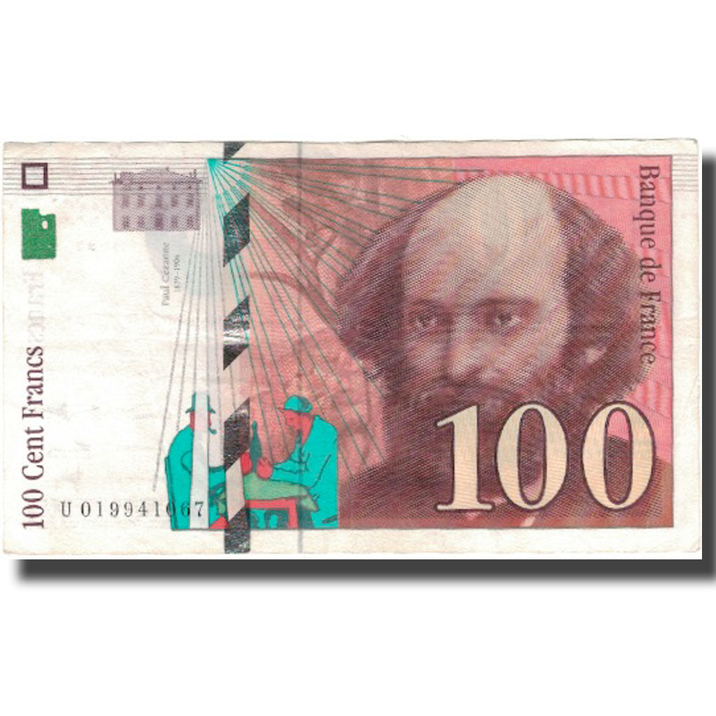 France, 100 Francs, Cézanne, 1997, SPL, Fayette:74.1, KM:158a