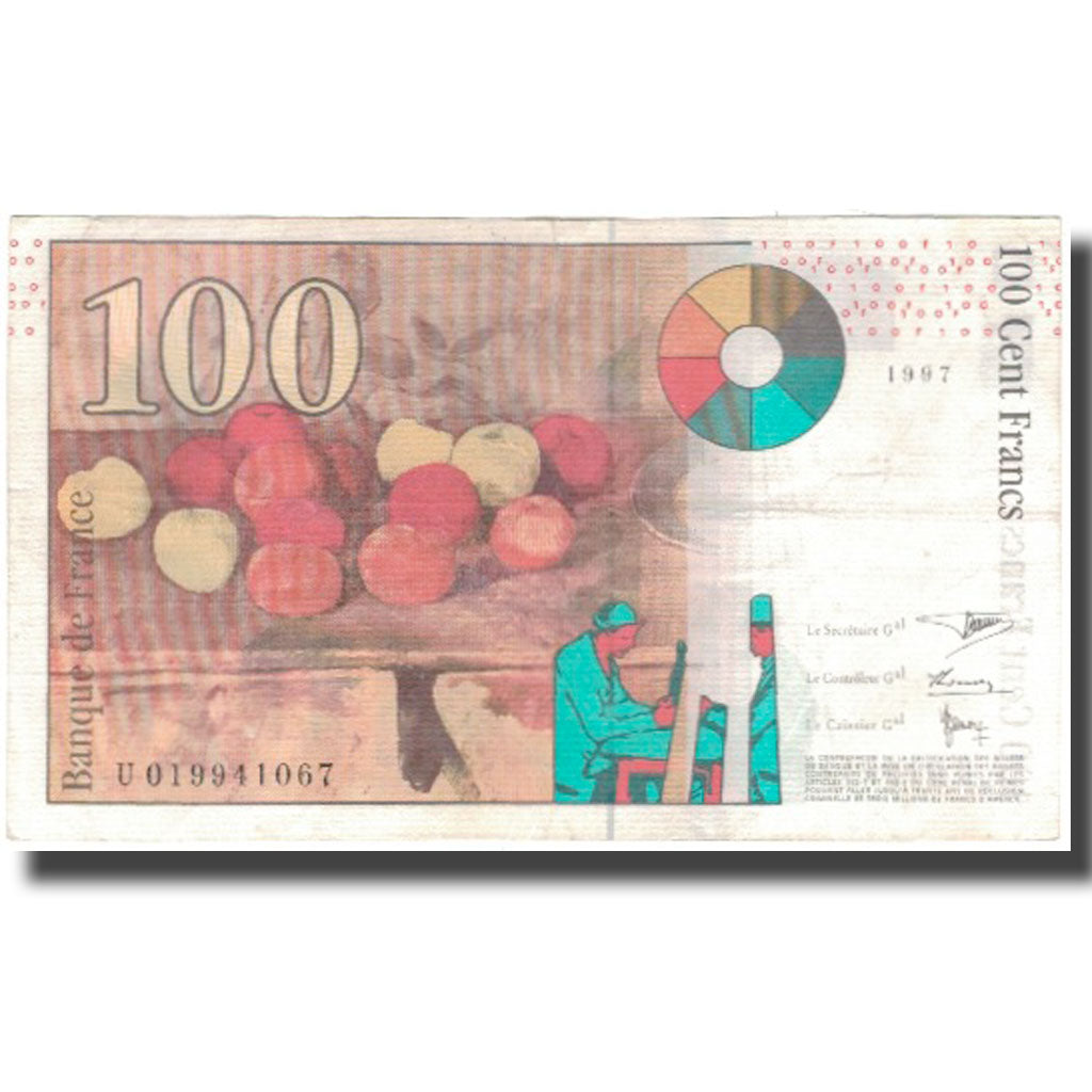 France, 100 Francs, Cézanne, 1997, SPL, Fayette:74.1, KM:158a