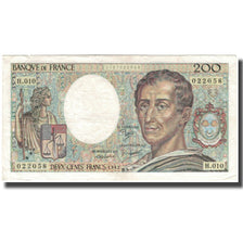 France, 200 Francs, Montesquieu, 1982, VF(20-25), Fayette:70.2, KM:155a
