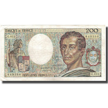 France, 200 Francs, Montesquieu, 1982, VF(20-25), Fayette:70.2, KM:155a