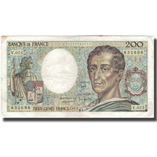 France, 200 Francs, Montesquieu, 1983, VF(20-25), Fayette:70.3, KM:155a