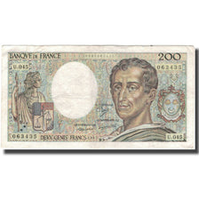 France, 200 Francs, Montesquieu, 1987, VF(30-35), Fayette:70.7, KM:155b